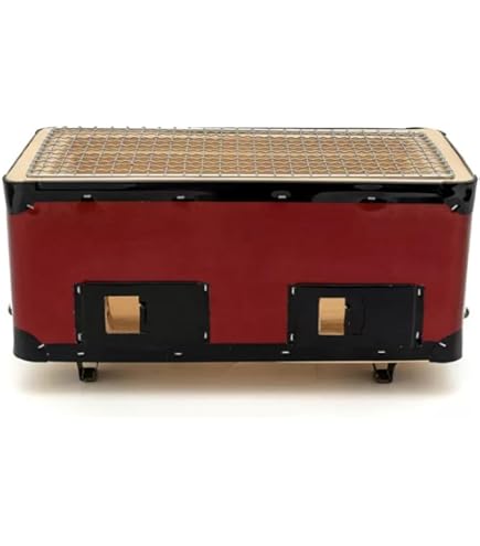 Amazon.co.jp: ポーラスセラミックス炭火コンロ長角七輪 BQ8F 2~4人用